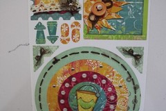 BoBunny A Gift of Love Sandcastle Cardstock Stickers Pictures Scrapbooking Craft