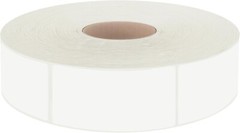 600 PCS Rectangular Stickers, Blank Write on Labels Self-Adhesive Roll White