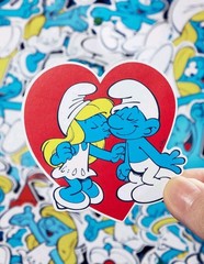 The Smurfs Sticker Pack 65 Pcs Collage Sheet New Sealed Officially Licensed 🍄