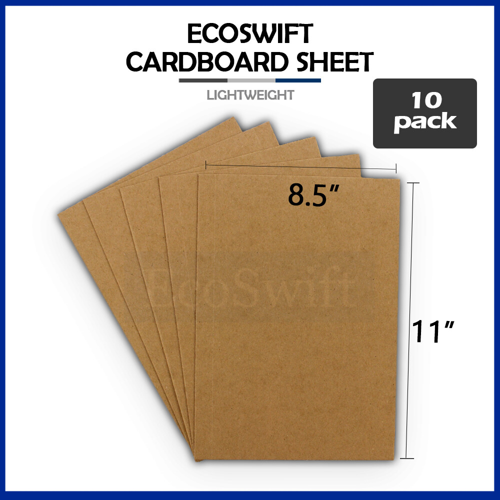 10 8.5x 11 EcoSwift Chipboard Cardboard Scrapbook Scrapbooking Sheets 8 1/2 x 11
