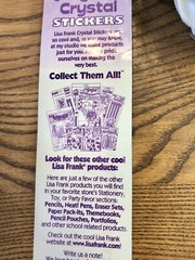 A Lisa Frank Crystal Stickers Adorable Puppies NIP Sealed Rare P657