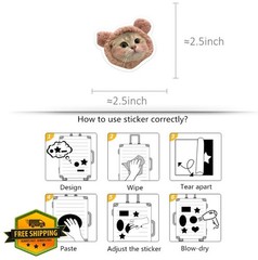 ABGAILZZ 227Pcs Cute Cat Stickers