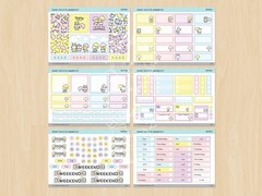 New Hubman & Chubgirl Rainy Days Hobonichi Cousin Monthly & Planner Kit w/Card
