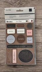 Chatterbox Love Tiles Scrapbooking Girl Self Adhesive NEW