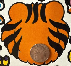 BUILD-AN-TIGER HEAD Sticker Set(20pc)Eyes•Hats•Sunglasses •Smiles•Card Making•