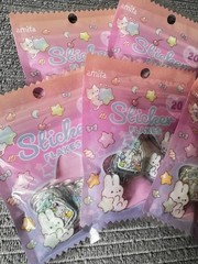 Amifa Kira Animal Flake Stickers 20pcs x5 Packs Cute Rabbit Bear Cat Japan New