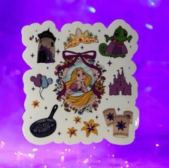 Sticker Pack | Tangled | Rapunzel | Clear