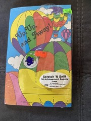 1980’s Vintage Scratch ‘N Sniff Grape Scent 3 Sheets-35 Stickers & Awards