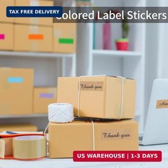 Starboling Color Coding Labels,400 PCS 1″ x 3″ Kraft Paper Rectangular Label,for