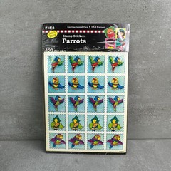 Vintage Stickers Carson-Dellosa Publishing Instructional Fair Parrot Stamp Farm