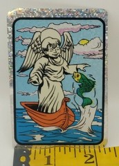 90s Y2k Glow in the Dark Prism Angel Vending Machine Sticker Religious Afterlife