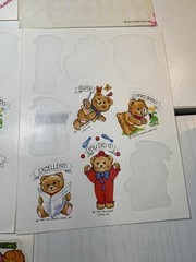 Hallmark, AGC, & Trend Loose Partial Sheet New Stickers Bears, Sweet Dreams, Etc