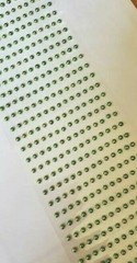 CraftbuddyUS 406 pcs x 4 mm Self Adhesive Round Gems, Color – Green