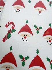 Vintage Hallmark Stickers 4 Sheets In Each Of 3 Pkg Unopened Santa Candy Cane