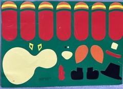 Vintage Stickers Collectible Thanksgiving Make A Turkey Craft Stickers 7 sheets