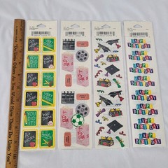 VINTAGE 1990s FMI Frances Meyer Stickers 4 Packages Scrapbooking Collection