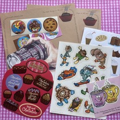 Vintage Chocolate Scratch Sniff Stickers & Stationery Hallmark Trend Scholastic