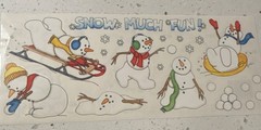 Tumblebeasts Multicolor Holiday Snowman Winter Scrapbooking Stickers