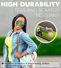 20 Sheets Printable Vinyl Sticker Paper – Waterproof Glossy Finish