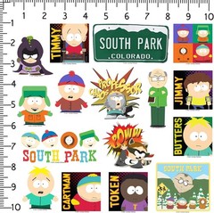 SOUTH PARK VARIETY DIE CUT VINYL 50 CT STICKER PACK