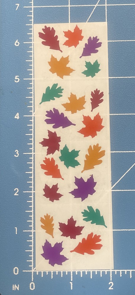 1991 Fall Leaves Stickers Vintage Mrs. Grossman’s 1 Strip