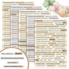 1500 Pcs Quote Stickers for Journaling 30 Sheet Scrapbooking Phrases Word Sticke