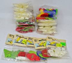 Lot of 24 Christmas Shapes Foam Sticker Mixed Design Art and Craft Supplies NIP