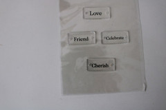 Western Craft Elements By Creativity Clear Sticker Love Friend Celebrate Cherish