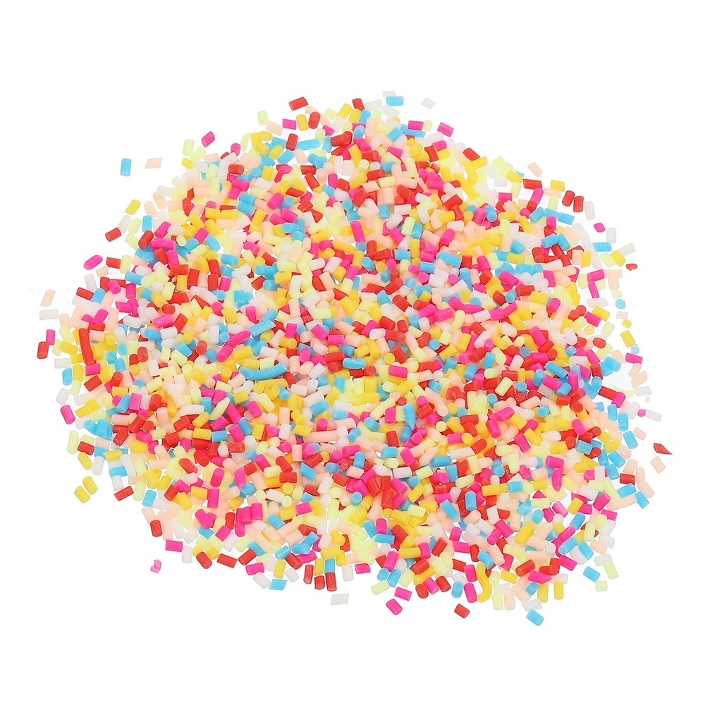120g Fake Sprinkles Chocolate Shredded Sugar Granules, Mixed Colors