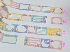 Miffy Perforated Sticky Note Roll Writable Memo Tape Planner Journal Deco Korea