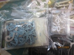 HUGE lot 13 packs Assorted Brands Alphabets Chipboard Plastic Glittered Paper