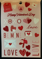 RECOLLECTIONS VALENTINE’S DAY STICKER BOOK 341 PC STICKERS 12 SHEETS ROMANCE