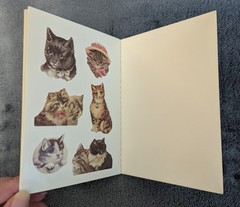 Lot of 2 Dover Sticker Books Unused 1991 Old-Time Cats 1996 Old Time Pets