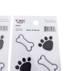 Craft Lot DOG Stickers Bones Metal Scrapbooking Card Making Embellishments NEW
