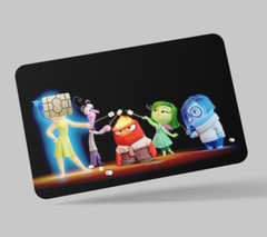 INSIDE OUT , 2 pc credit card skin & DEBIT CARD,TROLLEY & GYM