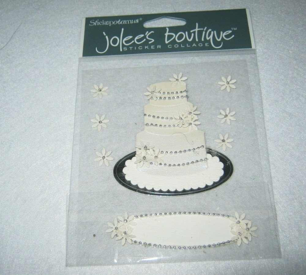 Stickopotamus – Jolee’s Stickers – Sticker Collage – Wedding Cake – New Package