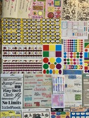 HUGE Lot of Words, Phrases, Etc THOUSANDS of Stickers! Jolee’s, Sticko Etc #4