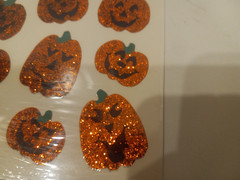 Vtg Hallmark Halloween Razzle Dazzle Glitter Sticker Sheet in Orig Sealed Pack