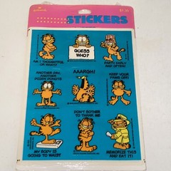 Vintage 1978 Hallmark Garfield The Cat Stickers New Sealed 4 Sheets