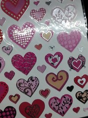 The paper studio stick a bilites heart stickers 96pc