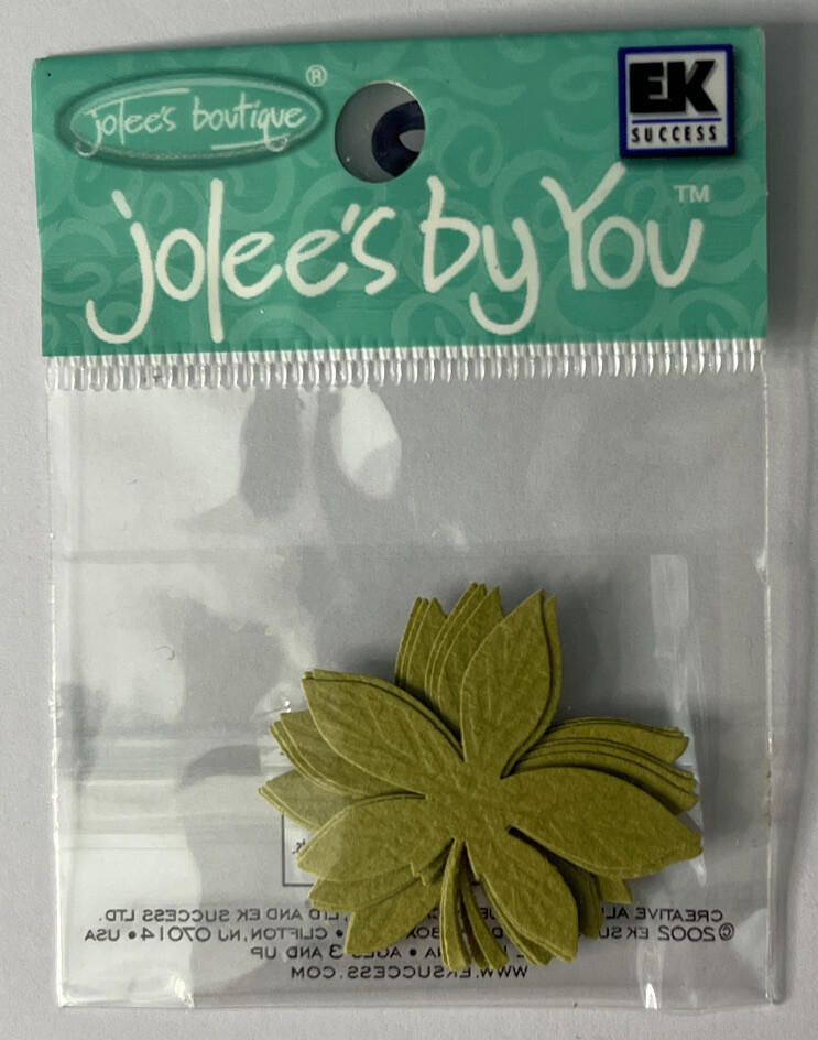 GREEN MID PALM FROND Die-cut Embellishment(10pc)Jolee’s•Flower •Garden•Stems•