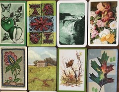 Single Swap Playing Cards LOT of 28 GREEN Themed Many Vintage