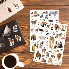 Wild Animals Stickers 750 Count Jungle Safari Woodland Zoo Creatures