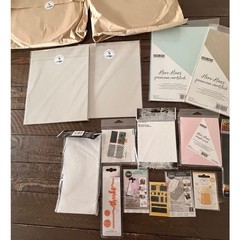 NEW Cardmaking Bundle Cardstock Dies Alcohol Ink Hero Arts Distress Sizzix Lot