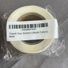 1500 Thank-you stickers. 3 rolls of 500 each