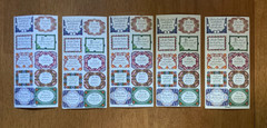 50pc 5 Sheet Vintage Jesus Faith Christian Bible Verse Stickers Laptop Scrapbook