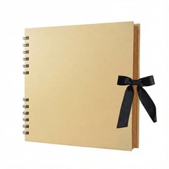 8×8 Scrapbook Album Kraft Paper Memory Book 60 Blank Pages Hardcover Photo Album