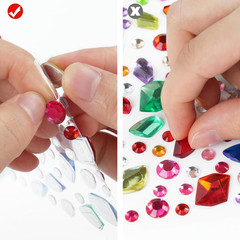 7560Pcs Gem Stickers – 20 Sheets Self-Adhesive Rhinestone Acrylic Bling Jewels f