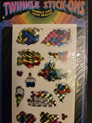 Vintage 1992 Imperial Twinkle Stick-Ons Prism Stickers