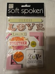 Soft Spoken EVERYDAY LOVE scrapbooking stickers